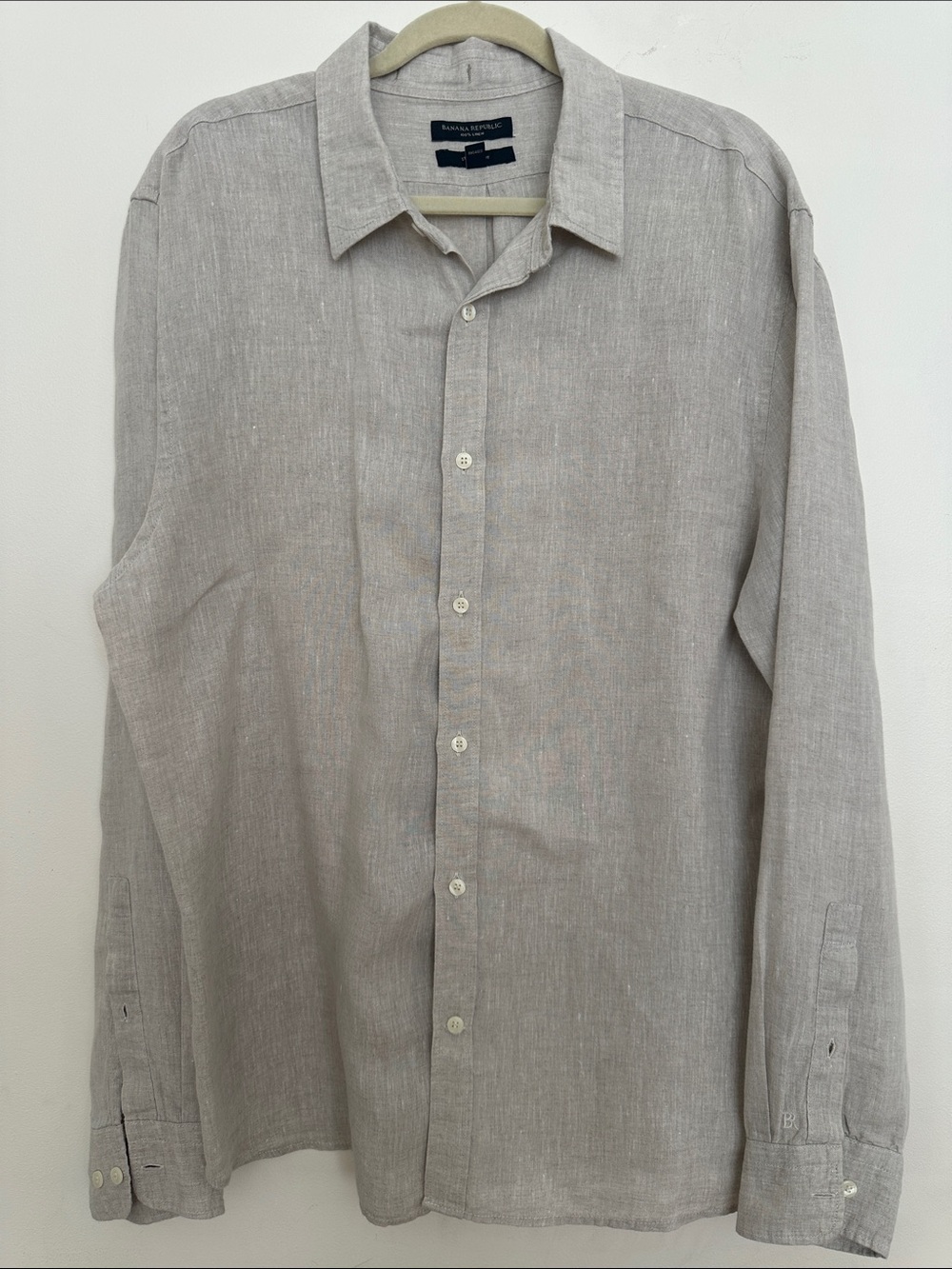 Banana Republic Men's Button-Down Linen Shirt